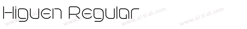 Higuen Regular字体转换 Higuen Regular字体转换